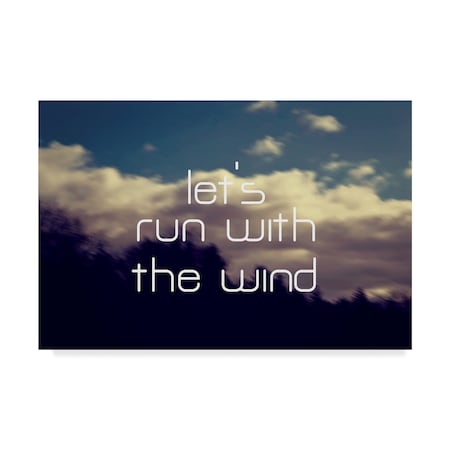 Vintage Skies 'Run With The Wind' Canvas Art,30x47